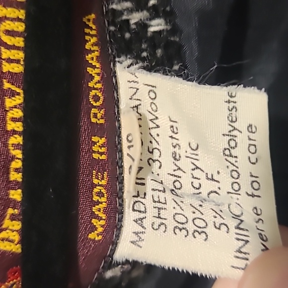 Peabody House Wool Textured Trench Coat, Sz 9/10 - Picture 6 of 7